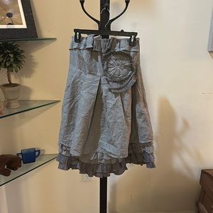 RYU Strapless Gray Layered Dress Size Medium